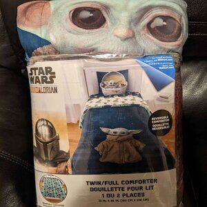 Star Wars: The Mandalorian 'The Child' Twin/Full Reversible Comforter NEW